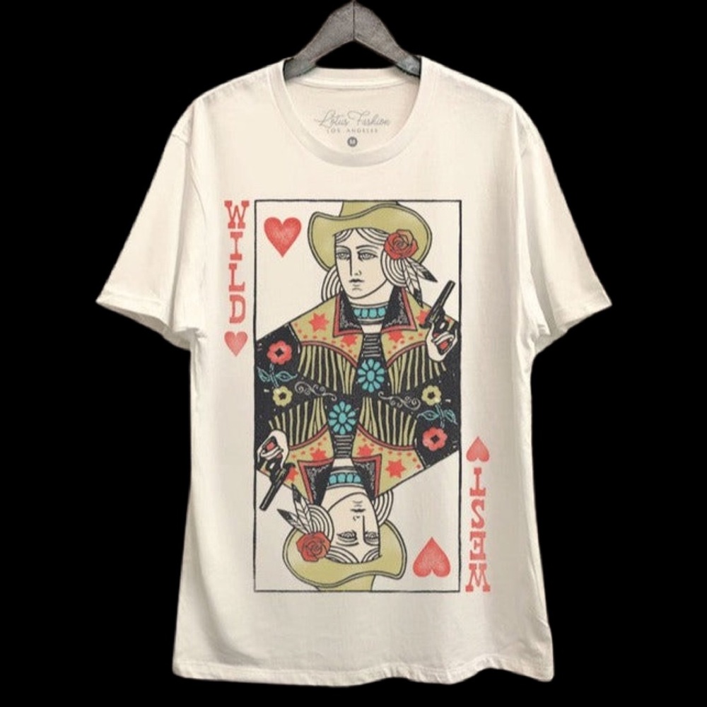 Wild West Queen of Hearts Tshirt